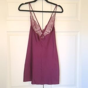 Victoria's Secret Satin Lace Nightgown Slip Size S
